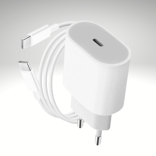 25W Fast Charger with iPhone & Android Cables