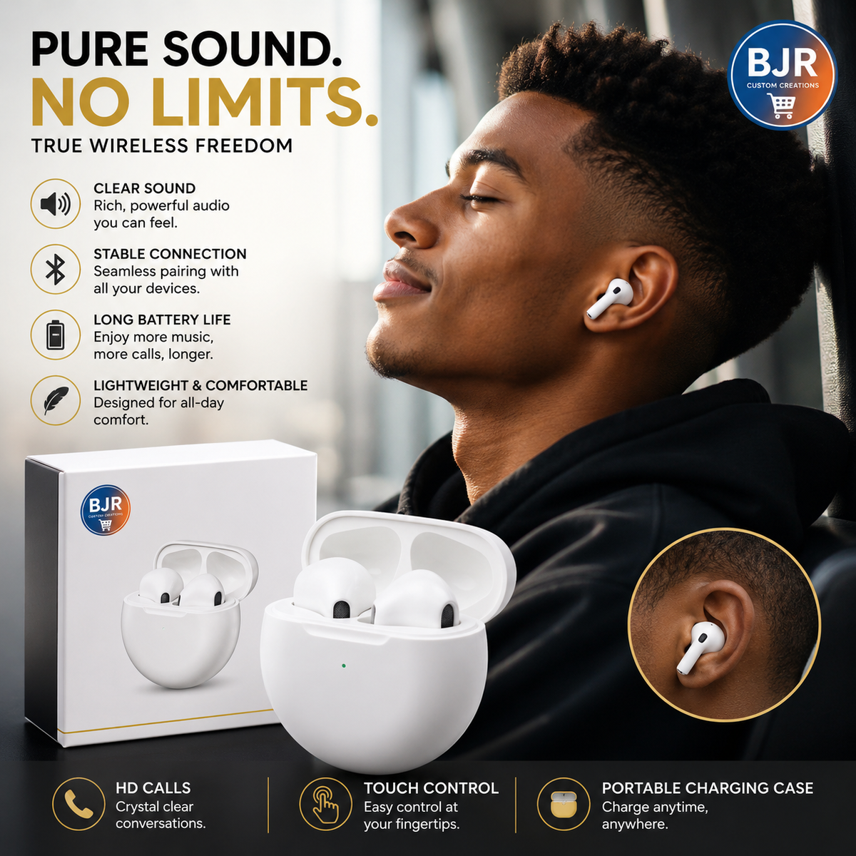 Wireless Bluetooth Earbuds