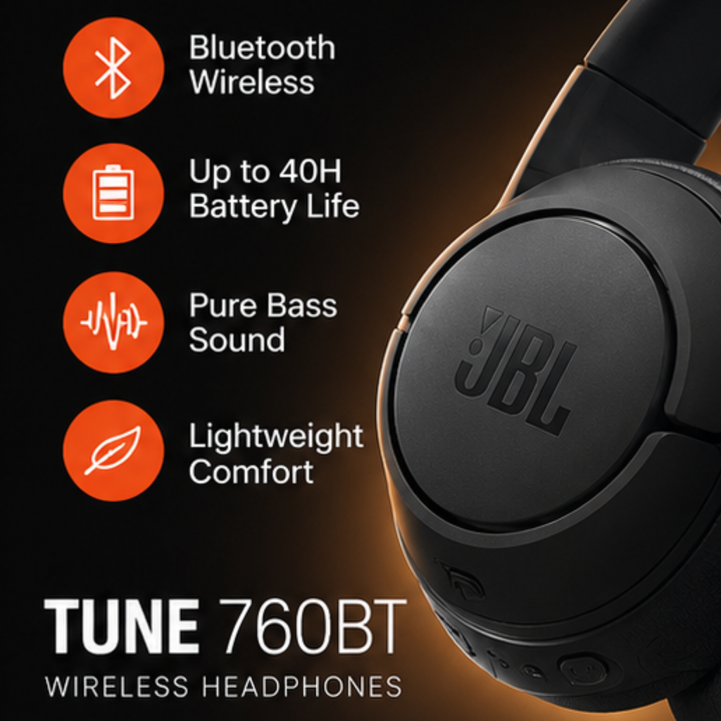 JBL Tune 760BT Wireless Headphones