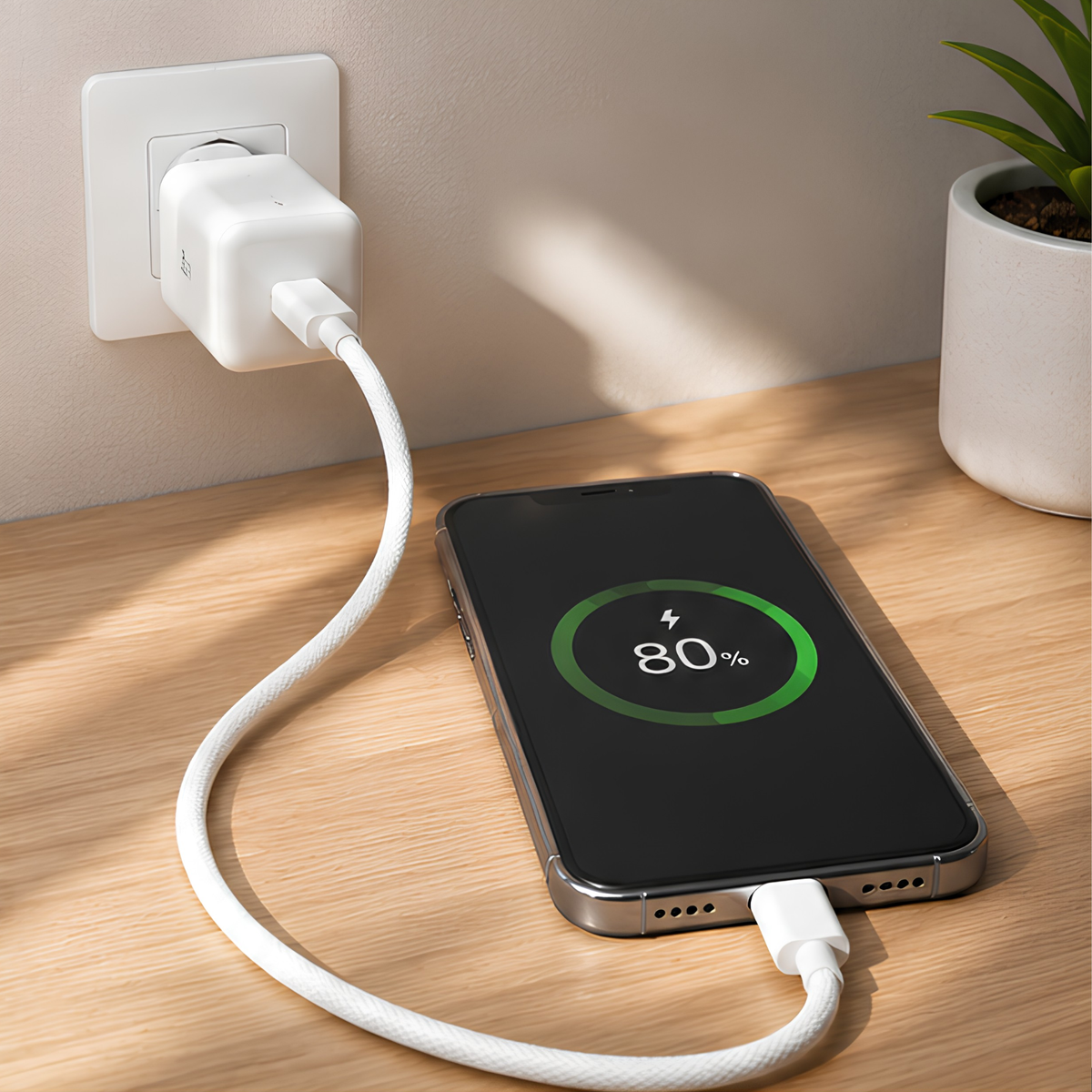 🔌 USB-C to USB-C-LIGHTNING Fast Charge Cable – 1m