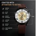 Classic Men’s Quartz Watch – Leather Strap Luxury Wristwatch