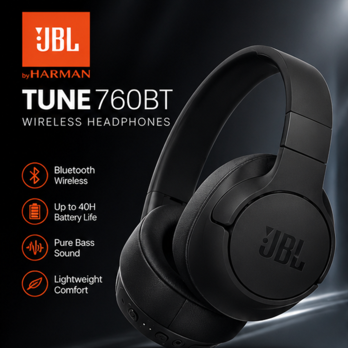 JBL Tune 760BT Wireless Headphones