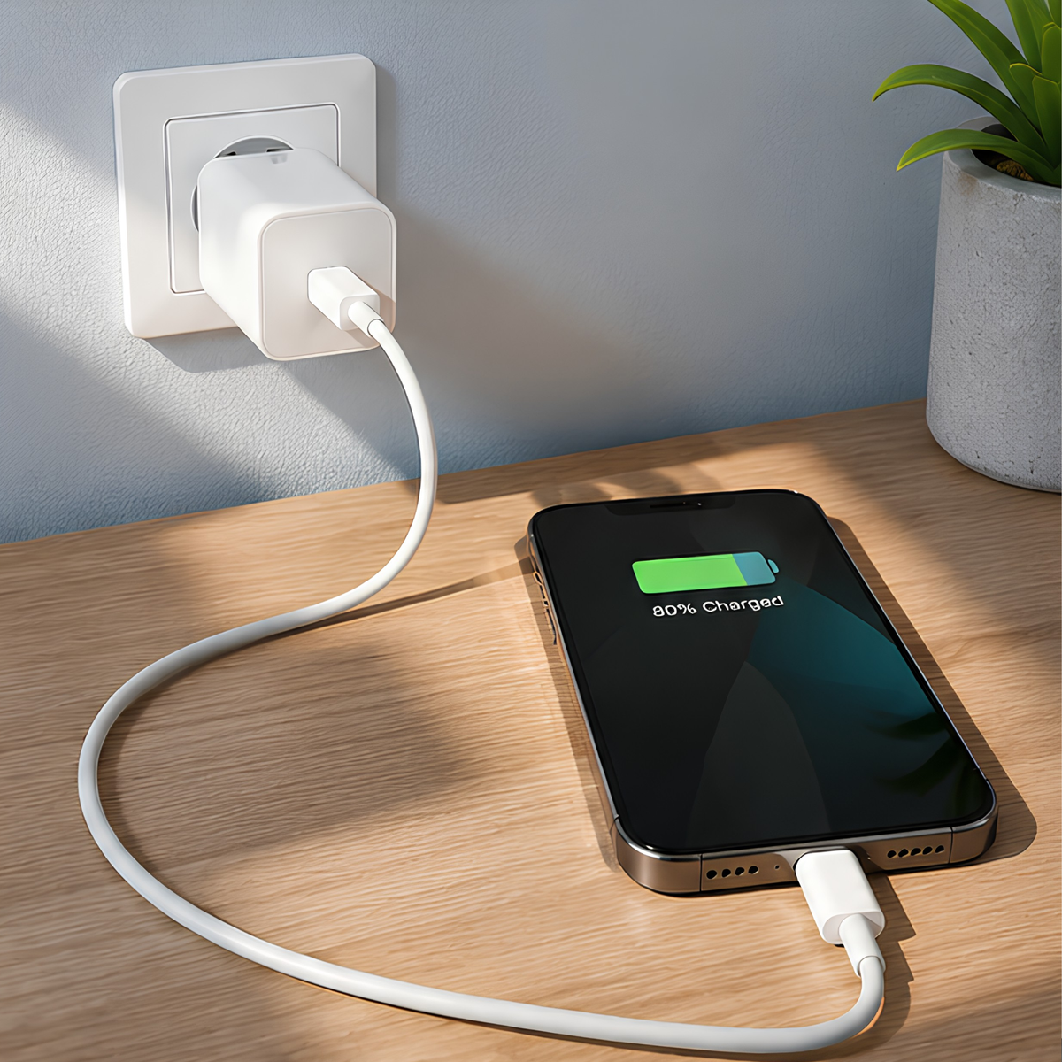 🔌 USB-C to USB-C-LIGHTNING Fast Charge Cable – 1m