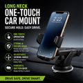 Long Neck One-Touch Car Phone Mount