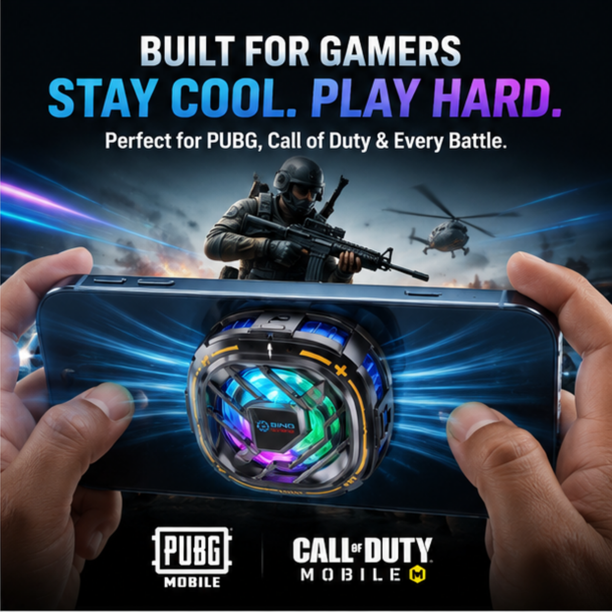 Magnetic Phone Cooler – Fast Semiconductor Cooling for iPhone, Samsung & Android Gaming Phones
