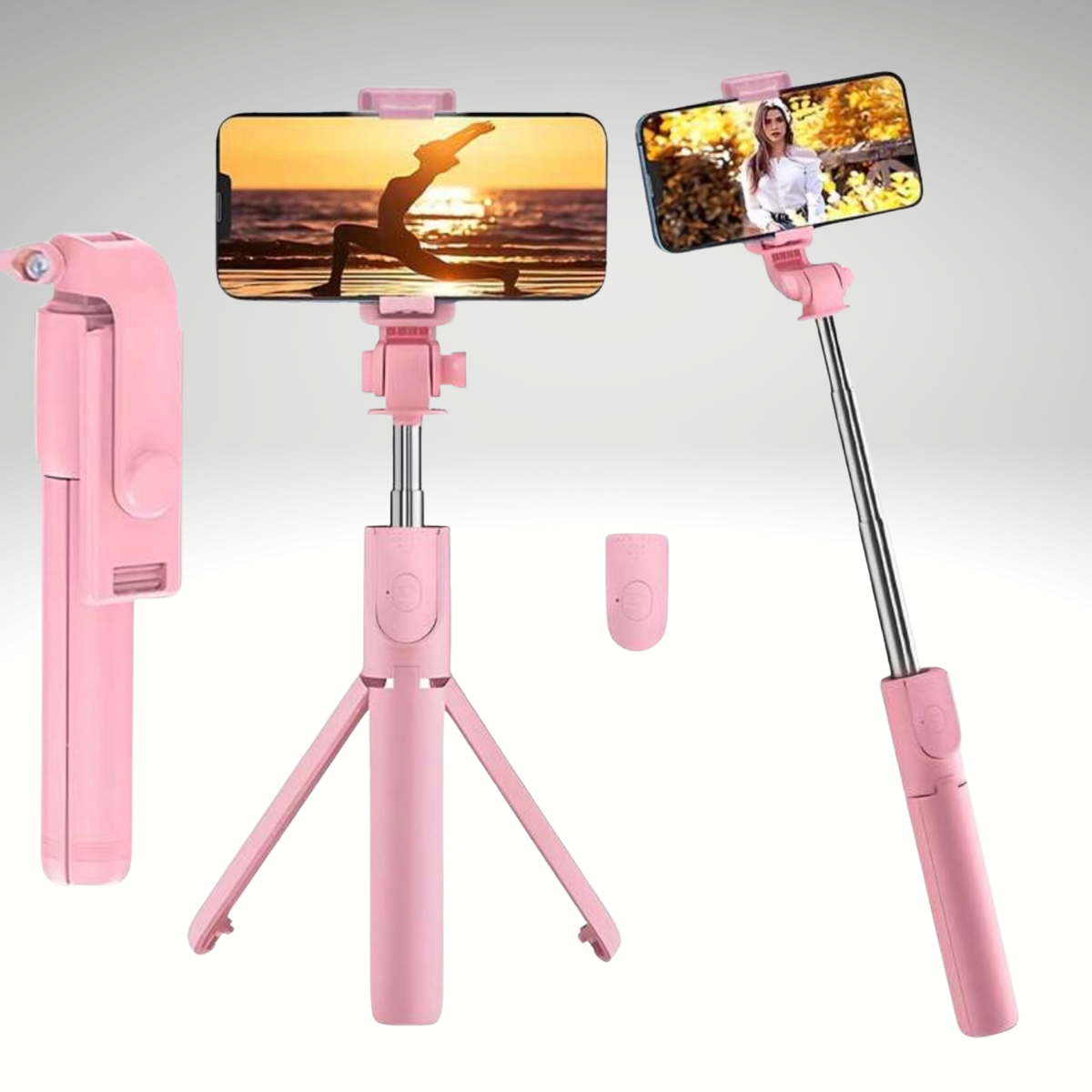 3-in-1 Selfie Stick Tripod with Phone Holder