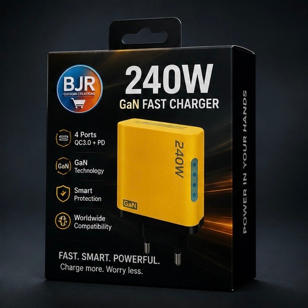 ⚡ 240W GaN 4-Port Fast Charger
