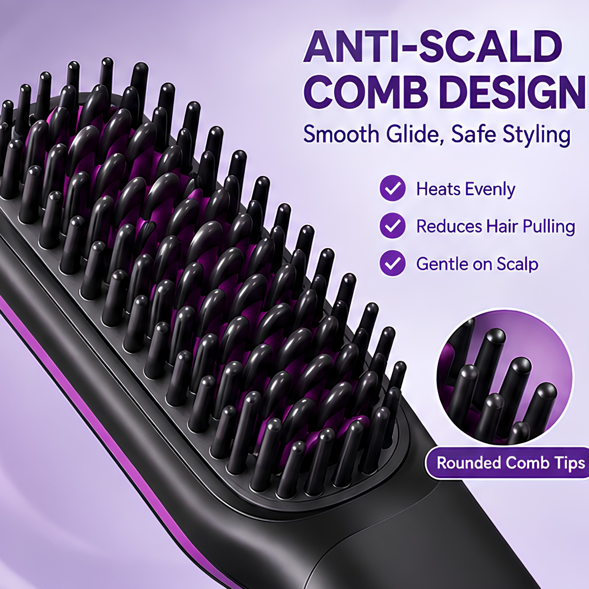 BezosMax Cordless Hair Straightening Brush