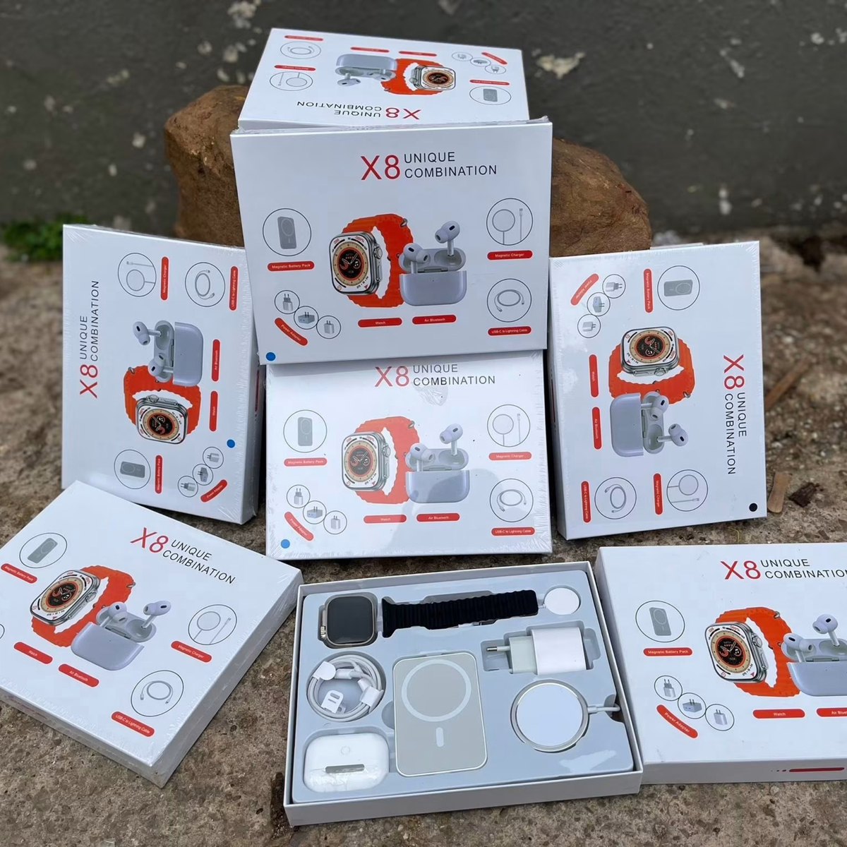 X8 Smartwatch & Wireless Earbuds Combo