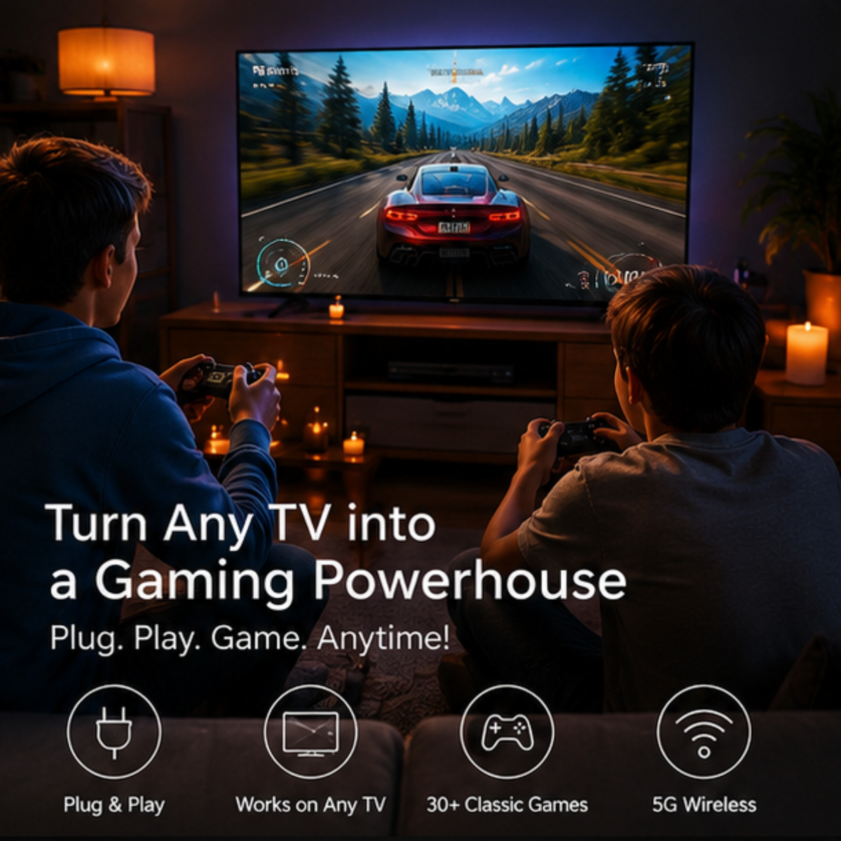 Game TV Stick 8K Ultra HD Android TV Box – 3D Gaming & Streaming