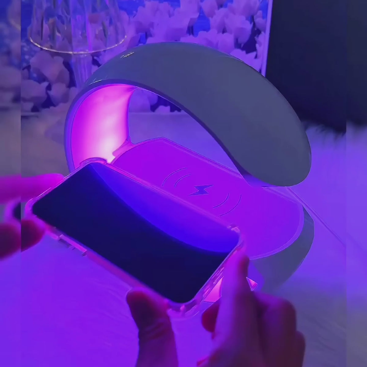 3-in-1 LED Wireless Charging Bluetooth Speaker
